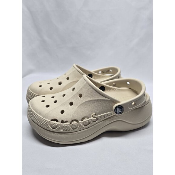 Crocs Baya Platform Clog Winter White (Cream) Women's Size 5- Read Description - Picture 7 of 16